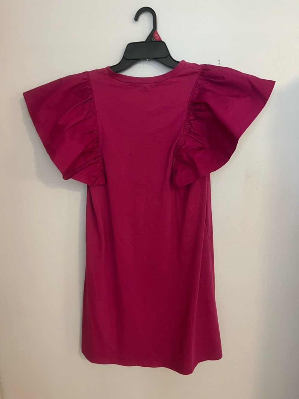 TCEC Vivid Magenta Mini Ruffle Dress - Picture 2 of 3